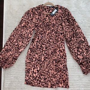 Nasty gal cheetah print dress- never worn.